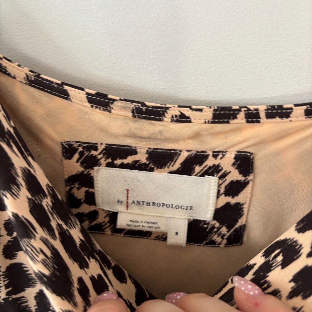 Anthropologie Elyse Printed Bias Slip Dress | Small - Picture 7 of 9